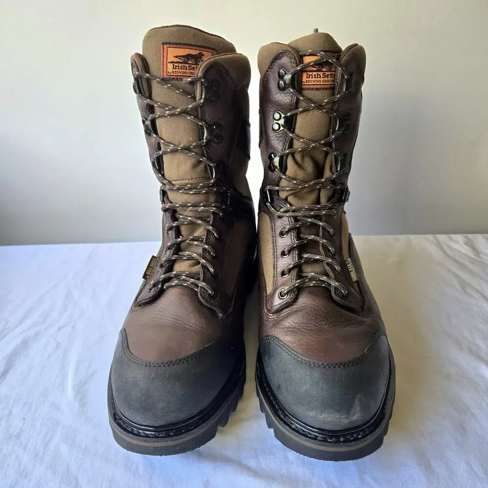 Irish Setter Red Wing Men's 800 Gram Insulated Leather Hunting Boots Size 10.5 D